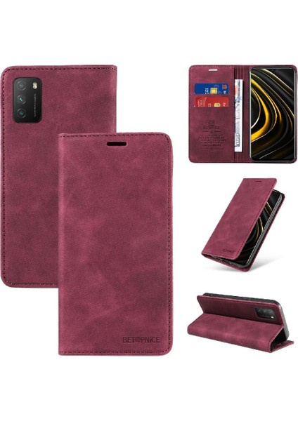 Xiaomi Poco X3 Nfc Manyetik Pu Deri Koruyucu Folio Cüzdan (Yurt Dışından)