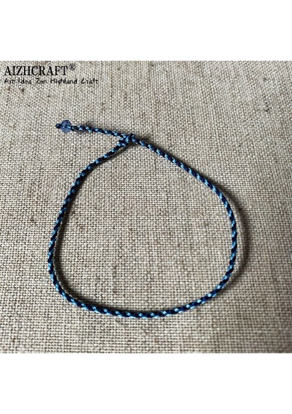 18-20CM Tarzı Koyu Mavi Karışım Aızhcraft Estetik Tibet El Yapımı Ince Kırmızı Halat Bilezik Kadın Erkek Aşk Şanslı Charm Düğün Takı Himalaya Hediyeler (Yurt Dışından)