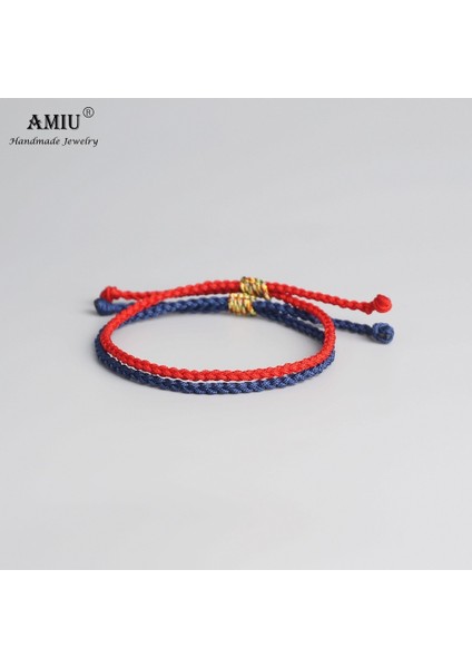 No.5 Boyutu Amıu Tibet Budist Şanslı Tibet Bilezik ve Bilezik Kadın Erkek El Yapımı Knot Yeşil Halat Muska Hediye Bilezik (Yurt Dışından)
