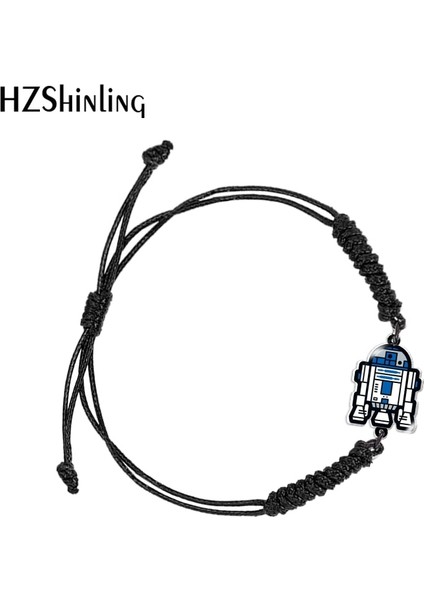 Siyah Stil No.6 Boyutu Disney Star Wars Siyah Kırmızı Akrilik Dokuma Bilezik Reçine Epoksi Wrap Bilezik Takı (Yurt Dışından)