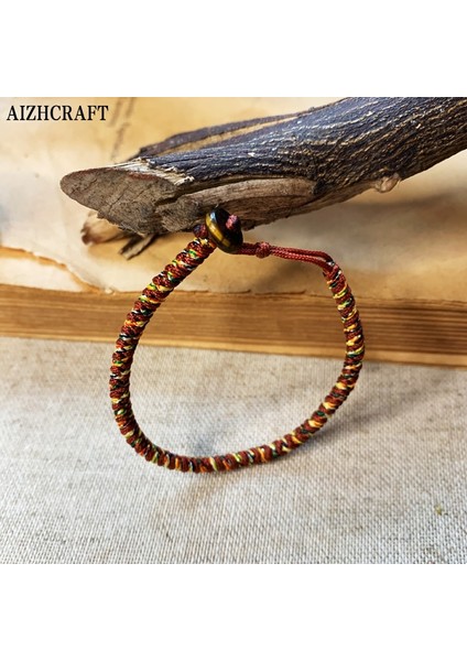 Y16-17CM Tarzı Pas Kırmızısı Aızhcraft 19 Renk Budist Aşk Şanslı Charm Tibet Bilezikler Kadın Erkek Doğal Taş El Yapımı Takı Himalaya Shambhala (Yurt Dışından)