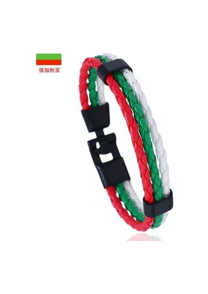 EDK1558 2020 Yeni Rusya Ispanya Fransa Almanya 16 Ülke Ulusal Bayrak Siyah Deri Bilezikler Erkekler Kadınlar Için Spor Futbol Taraftarları Takı (Yurt Dışından) fiyatları