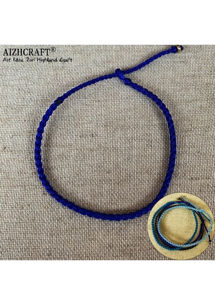 XL21-26CM Tarzı Açık Mavi Aızhcraft Tibet Budist Şanslı Muska Tibet Bilezik ve Bilezik Kadın Erkek El Yapımı Düğüm Halat Şanslı Hediye Arkadaş Bilezik (Yurt Dışından)