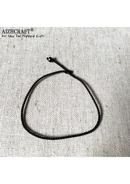 22-24CM Tarzı Siyah Aızhcraft Estetik Tibet El Yapımı Ince Kırmızı Halat Bilezik Kadın Erkek Aşk Şanslı Charm Düğün Takı Himalaya Hediyeler (Yurt Dışından)