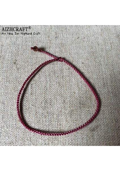 24-26CM Tarzı Orta Pembe Aızhcraft Estetik Tibet El Yapımı Ince Kırmızı Halat Bilezik Kadın Erkek Aşk Şanslı Charm Düğün Takı Himalaya Hediyeler (Yurt Dışından)