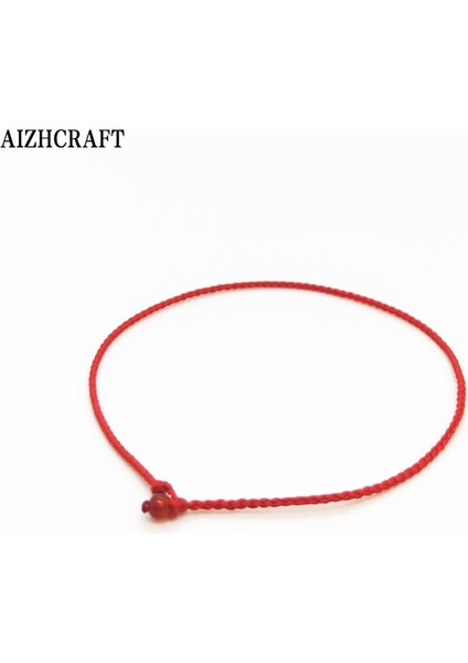 24-26CM Tarzı Orta Pembe Aızhcraft Estetik Tibet El Yapımı Ince Kırmızı Halat Bilezik Kadın Erkek Aşk Şanslı Charm Düğün Takı Himalaya Hediyeler (Yurt Dışından)