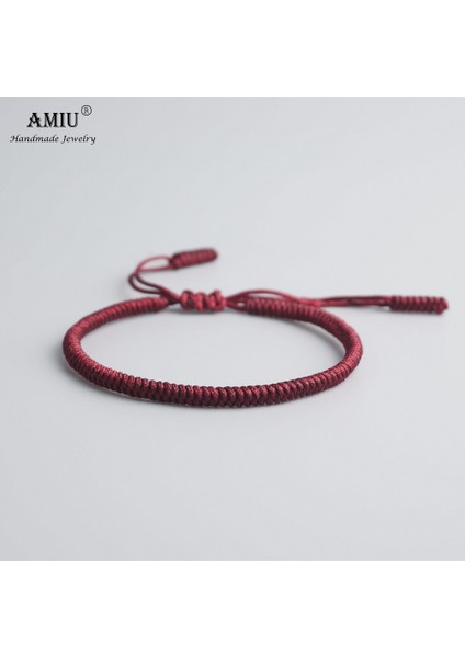 No.27 Boyutu Amıu 41 Renk Tibet Budist Aşk Şanslı Charm Tibet Bilezik ve Bilezik Kadın Erkek El Yapımı Düğüm Halat Budda Bilezik (Yurt Dışından)