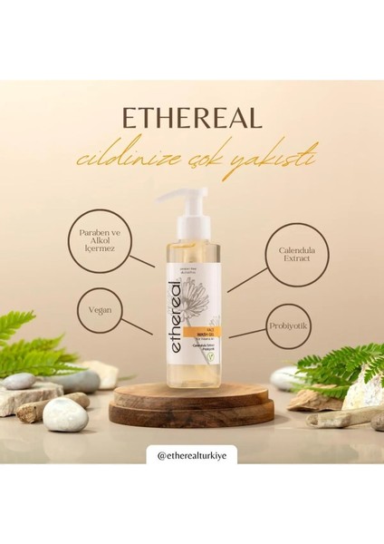Ethereal Yüz Yıkama Jeli Calendula Özlü, Yağlı Ve Yıpranmış Ciltler İçin 150 ml