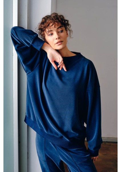 Kadın Soft Touch Oversize Sweatshirt	