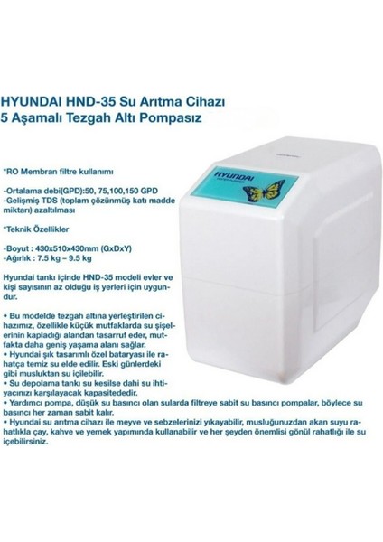 Hnd-35 Su Arıtma Cihazı