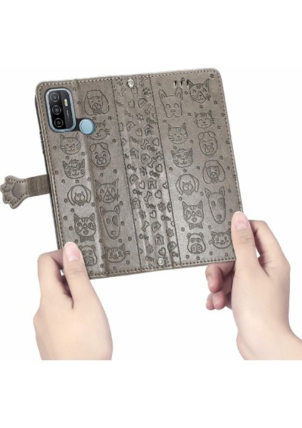 Oppo A53 2020 Için Kılıf Kısa Kayış Kapak Çevirin Kılıf Karikatür Hayvanlar (Yurt Dışından) indirimleri