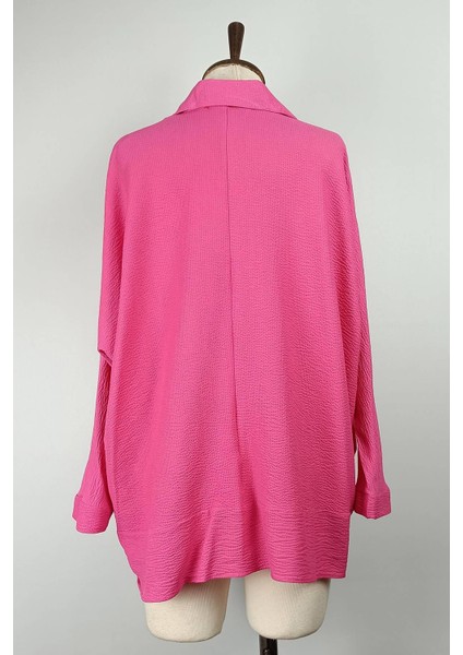 Duay Butik Oversize Gömlek Pembe T1684