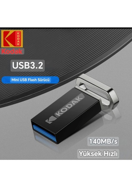 K133 Süper Hızlı 3.2 140Mbs Gen1 128Gb.Orjinal Mini Usb Flash Bellek Ultra Hızlı