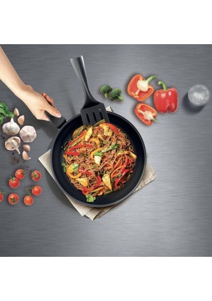 Titanyum 2x Xl Force Wok Difüzyon Tabanlı Tava - Siyah - 28 cm
