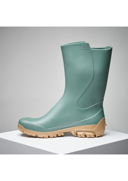 Solognac Kadın Kısa Yağmur Çizmesi - Yeşil - Avcılık ve Doğa Gözlemi - 100 fiyatları