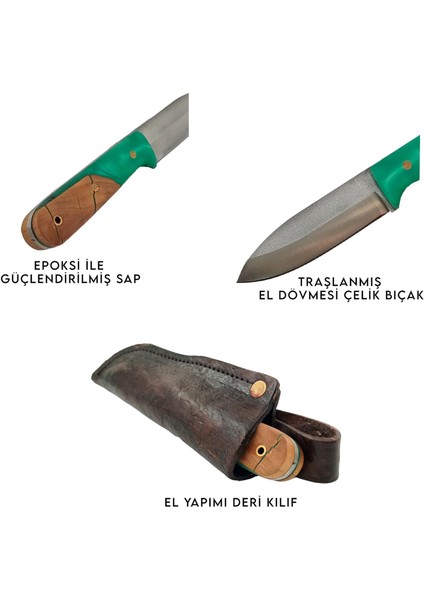 Avlivari El Yapımı Deri Kılıflı Çelik Kamp Bıçağı fiyatları