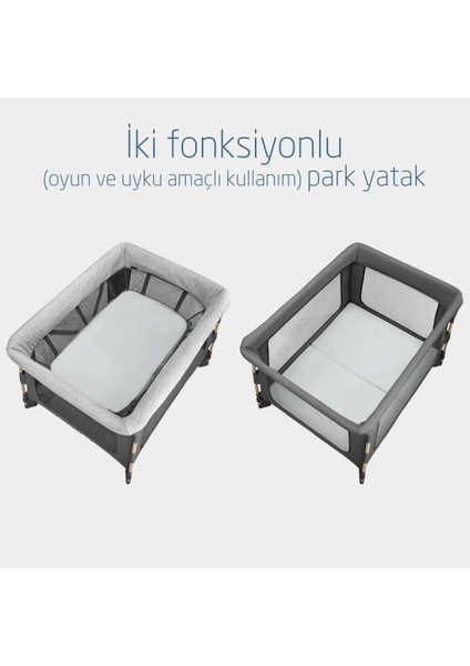 Swift 3'ü Bir Arada Beşik Seyahat Yatağı Oyun Parkı Beyond Graphite Eco fiyatları