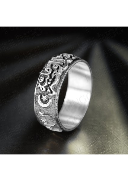 925 Ayar Gümüş Cihadiye 1332 Erkek Yüzük