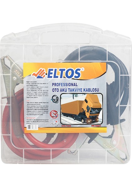 Eltos TK300 Çantalı Oto Akü Takviye Kablosu 200 Amper 2 Metre