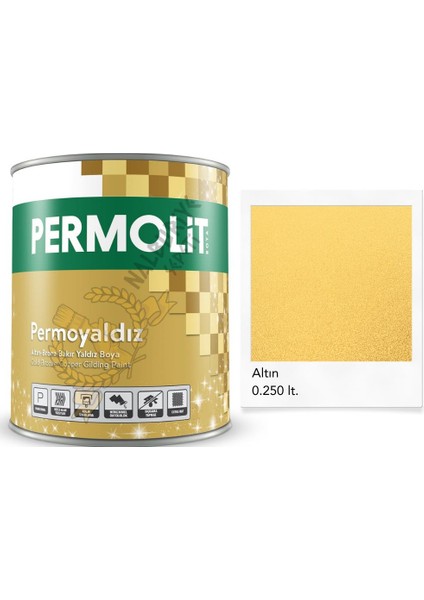 Isıya Dayanıklı Dekoratif Yaldız Boya Altın 0.250 Lt.