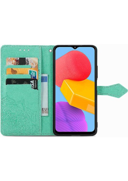 Samsung M13 4g Flip Kapak Için Kılıf Zarif Desen Deri Kılıf Basit (Yurt Dışından) modelleri