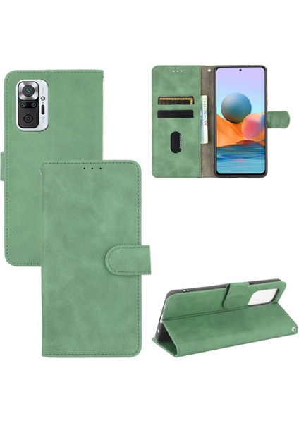 Xiaomi Redmi Not 10 Pro Max Deri Için Kılıf Folio Flip Case Kart Tam (Yurt Dışından)
