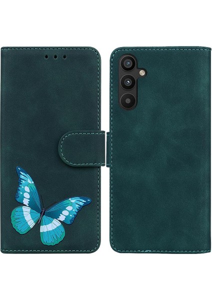 Samsung Galaxy A54 5g Için Kılıf Cüzdan Renk Baskılı Kelebek Flip Folio (Yurt Dışından)