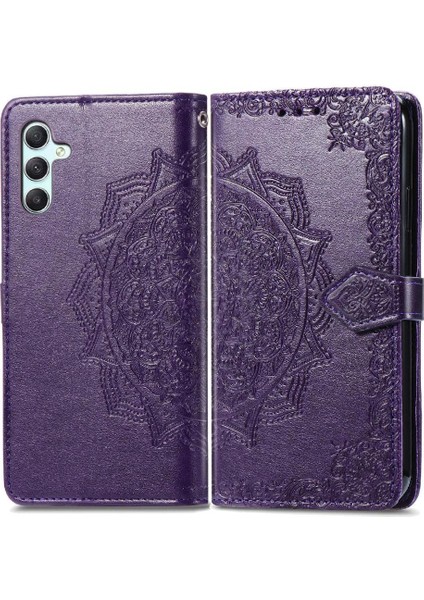 Samsung A34 5g Için Kılıf Zarif Desen Deri Kılıf Darbeye Çevir (Yurt Dışından)