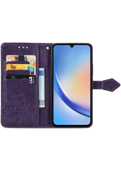Samsung A34 5g Için Kılıf Zarif Desen Deri Kılıf Darbeye Çevir (Yurt Dışından) fiyatları