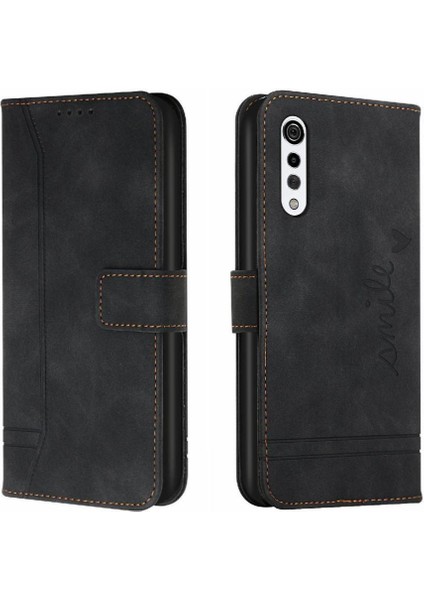 Telefon Kılıfı Için Lg Kadife 4g/5g Flip Folio Cüzdan Pu Deri El Kayışı (Yurt Dışından)