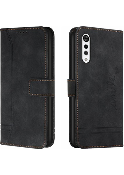 Telefon Kılıfı Için Lg Kadife 4g/5g Flip Folio Cüzdan Pu Deri El Kayışı (Yurt Dışından)