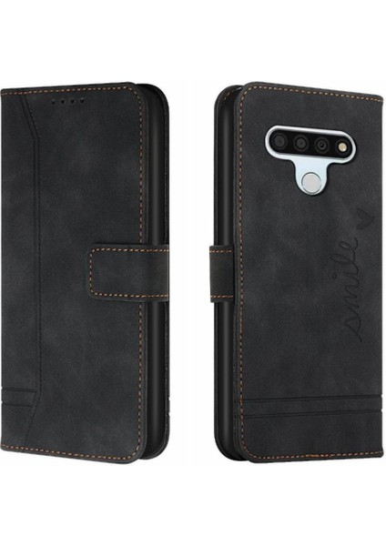 Lg Stylo 6 Kart Yuvaları Kapak Için Telefon Kılıfı El Kayışı Flip Folio Cüzdan Pu (Yurt Dışından)