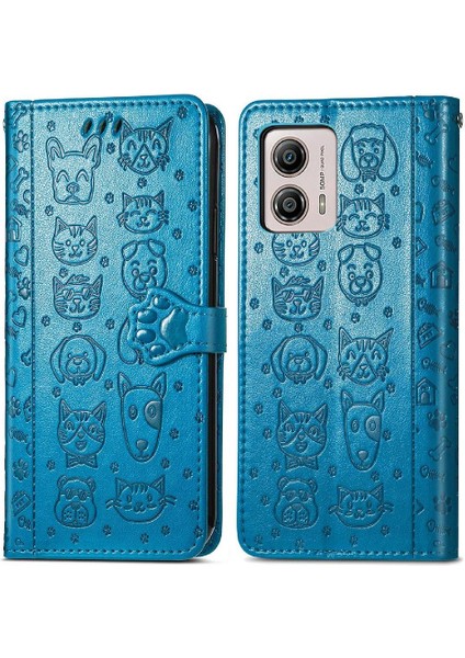 Moto G53 5g Karikatür Hayvanlar Için Kılıf Kısa Kayış Kapak Kapak Darbeye (Yurt Dışından) fiyatları