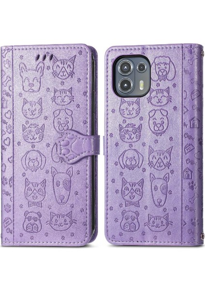 Moto Kenar 20 Lite Kılıf Için Kılıf Kısa Kayış Kapak Kapak Karikatür (Yurt Dışından)