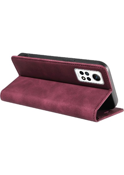 Xiaomi Redmi Için Not 11 Pro Koruyucu Manyetik Folio Cüzdan Pu (Yurt Dışından) modelleri