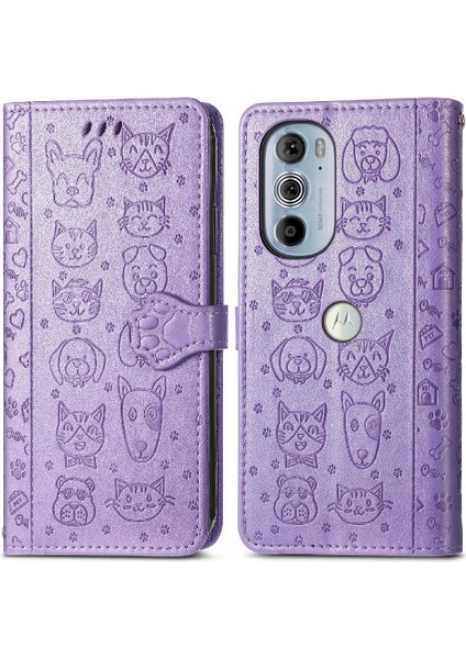 Moto Kenar 30 Pro Flip Kapak Için Kılıf Darbeye Karikatür Hayvanlar Kısa (Yurt Dışından) indirimleri