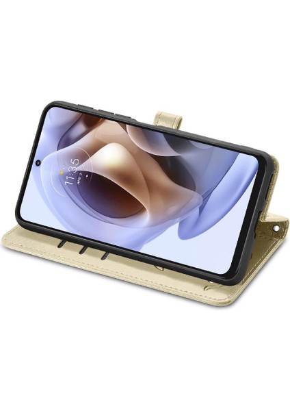 Moto G31 Flip Kapak Için Kılıf Kısa Kayış Karikatür Hayvanlar Deri Kılıf (Yurt Dışından) modelleri