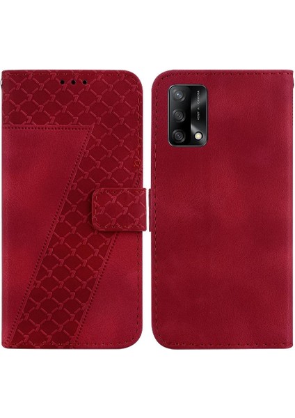 Telefon Kılıfı Için Oppo A95 4G/A74 4g Flip Folio Kapak Pu Deri Kart Yuvası (Yurt Dışından)