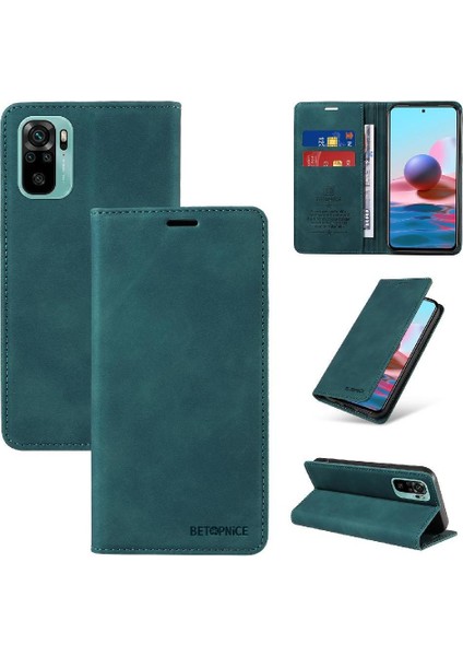 Xiaomi Redmi Için Not 10 4g Pu Deri Manyetik Koruyucu Folyo (Yurt Dışından)