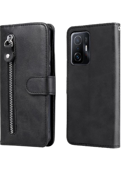 Xiaomi 11T/11T Pro 5g Deri Kart Yuvası Tutucular Fermuar Kapak (Yurt Dışından)