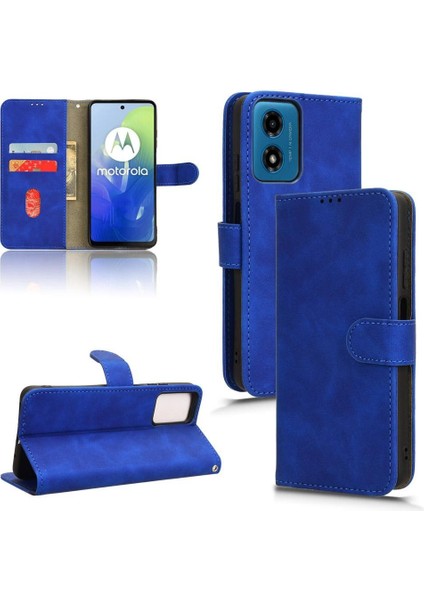 Motorola Moto G24 Deri Kart Tutucu Kartı ile Folio Flip Case (Yurt Dışından)