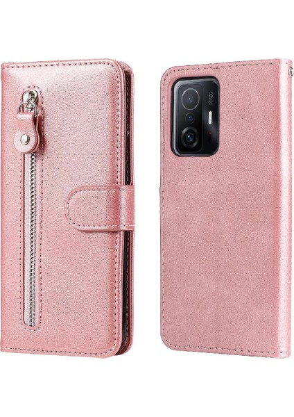 Xiaomi 11T/11T Pro 5g Deri Kart Yuvası Tutucular Fermuar Kapak (Yurt Dışından)