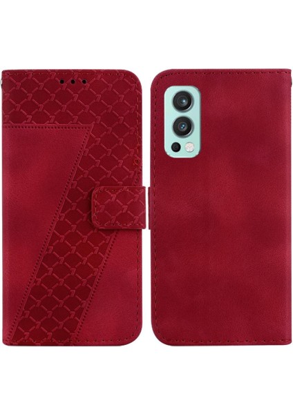 Oneplus Nord 2 5g Için Telefon Kılıfı Cüzdan Pu Deri Flip Folio Kapak Kartı (Yurt Dışından)