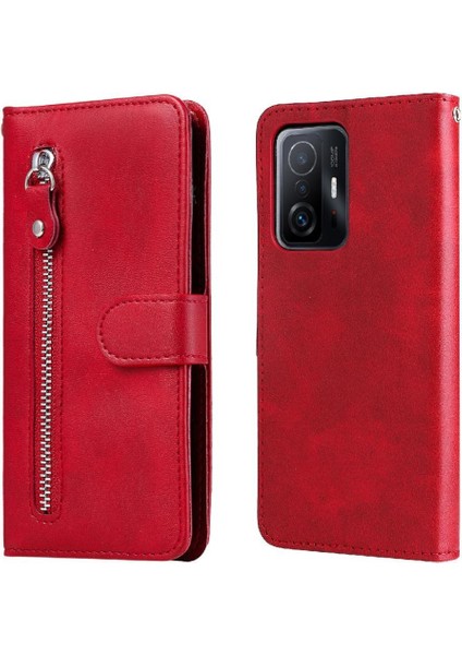 Xiaomi 11T/11T Pro 5g Deri Kart Yuvası Tutucular Fermuar Kapak (Yurt Dışından)
