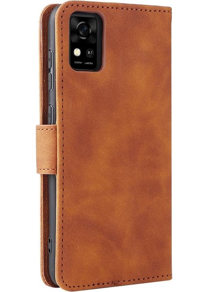 Kart Tutucu Kickstand ile Zte Blade Zte Deri Folio Flip Case Için Kılıf (Yurt Dışından)