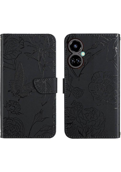 Tecno Camon 19 Pro 4g Bilek Kayışı ile Darbeye Deri Kılıf Pu (Yurt Dışından)