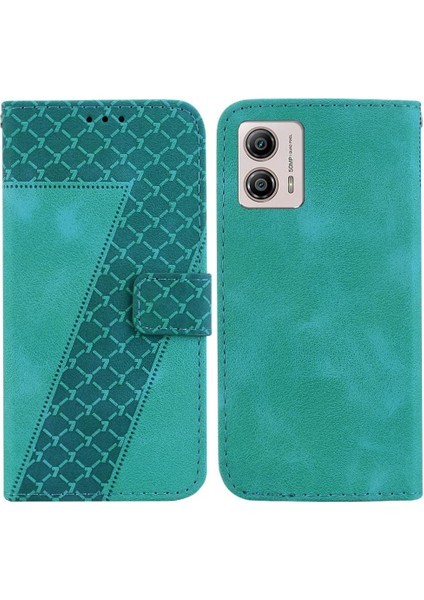 Motorola Moto G53 Için Telefon KILIFI/G23/MOTOROLA Kart Yuvası Fonksiyonu Cüzdan Desen (Yurt Dışından)