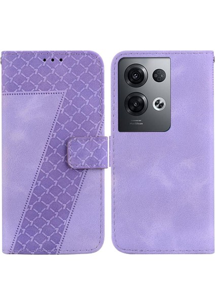 Telefon Kılıfı Için Oppo Oppo 8 Pro 5g Kart Yuvası Fonksiyonu Flip Folio Kapak Pu (Yurt Dışından)