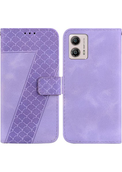 Motorola Moto G53 Için Telefon KILIFI/G23/MOTOROLA Kart Yuvası Fonksiyonu Cüzdan Desen (Yurt Dışından)