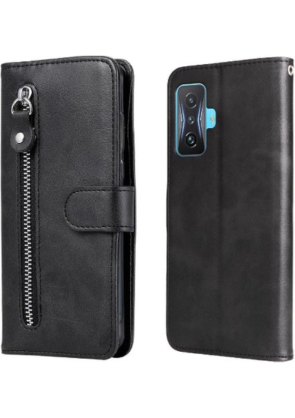 Xiaomi Poco F4 Gt Fermuar Deri Koruyucu Kapak Kart Yuvası (Yurt Dışından)